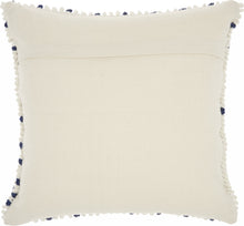 Load image into Gallery viewer, Navy Blue Dotted Throw Pillow