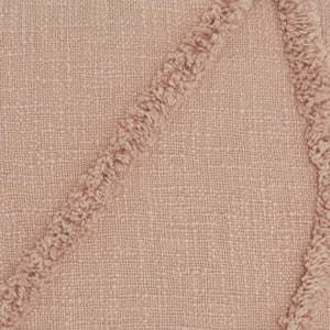 Boho Blush Pink Textured | Throw Pillow