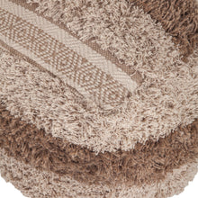 Load image into Gallery viewer, Shaggy Textured Pouf Khaki | Neutral Home Accents
