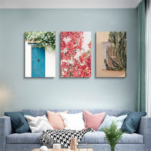 Load image into Gallery viewer, L.A. Discovery Mediterranean Wall Art Landscape Painting on Canvas - Ready to Hang, Set of 3