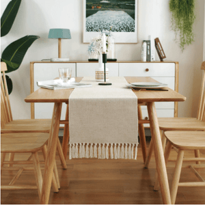 L.A. Discovery Modern Farmhouse Linen Table Runner