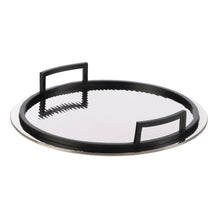 Load image into Gallery viewer, LA Discovery Mirrored Aluminum Circular Serving Tray