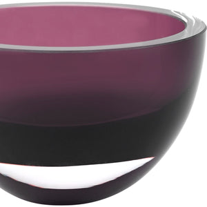 Jack Badash Purple Crystal Bowl - Mouth Blown in Europe | Sustainable Kitchen Decor