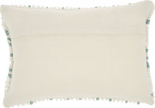 Load image into Gallery viewer, Light Blue Dotted Lumbar Pillow