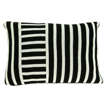 Load image into Gallery viewer, Black And White Lumbar Accent | Pillow Cover