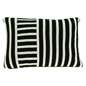 Black And White Lumbar Accent | Pillow Cover