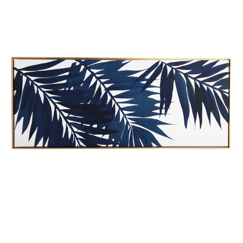 Blue Palms Framed Wall Art
