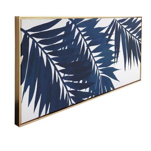 Blue Palms Framed Wall Art