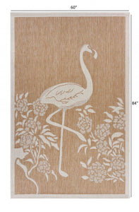 Flamingo Area Indoor Outdoor Rug