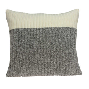 Square Gray And White Sweater Design | Pillow Cover