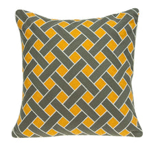Load image into Gallery viewer, Transitional Gray And Orange | Throw Pillow