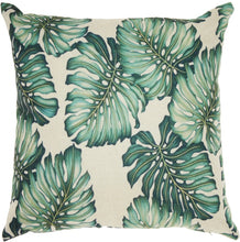 Load image into Gallery viewer, Green Indoor Outdoor Palm Leaves | Throw Pillow