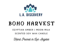 Load image into Gallery viewer, L.A. Discovery candles &#39;Boho Harvest&#39; Scented Candle | Egyptian Amber + Moon Milk