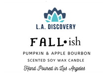 Load image into Gallery viewer, L.A. Discovery candles &#39;Fall*ish&#39; Scented Candle | Apple Bourbon + Pumpkin Spice