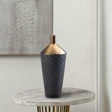 Load image into Gallery viewer, L.A. Discovery Lucca Black And Gold Porcelain Vase