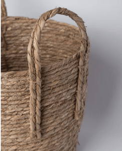 L.A. Discovery Seagrass Woven Basket with Handles