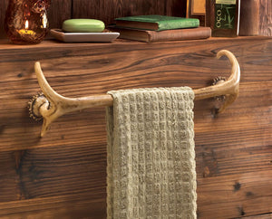 LA Discovery Antler Shaped Towel Rack | Farmhouse Decor