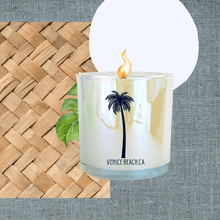 Load image into Gallery viewer, LA Discovery candles 14 oz glass jar &#39;Venice Beach&#39; Scented Candle | Sweet Tobacco + Grapefruit Bits