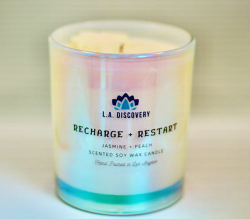 LA Discovery candles Recharge + Restart Candle - Jasmine + Peach