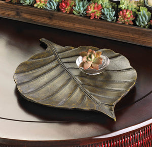 LA Discovery Decorative Tray Metal Leaf