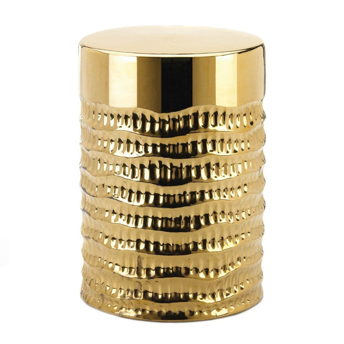 LA Discovery Gold Textured Stool
