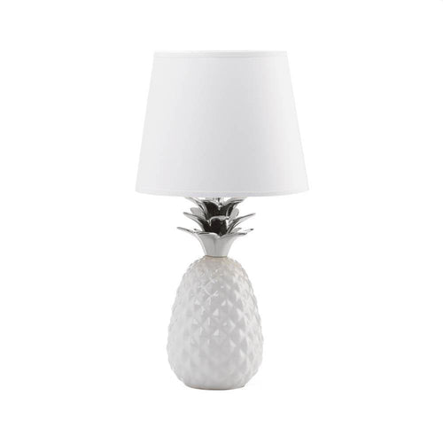LA Discovery Silver Topped Pineapple Table Lamp